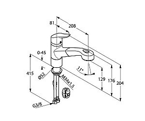 Смеситель для кухни Kludi Objekta 325810575 купить в интернет-магазине сантехники Sanbest