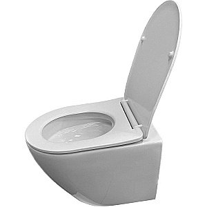 Унитаз подвесной с функцией биде Laguraty 038BW белый, безободковый, с крышкой микролифт купить в интернет-магазине Sanbest