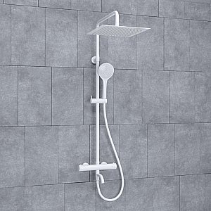 Душевая система WasserKraft Mindel 8500 SET2635 Thermo белый Soft-touch купить в интернет-магазине сантехники Sanbest