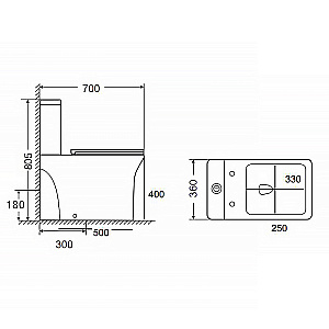 Инсталляция для унитаза Azario AZ-8010-1000 купить в интернет-магазине сантехники Sanbest