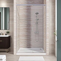 Душевая дверь Good Door Lite WTW 120 ЛТ00008 стекло прозрачное/профиль хром купить в интернет-магазине Sanbest
