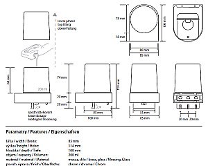 Диспенсер Bemeta Omega 104309322 купить в интернет-магазине сантехники Sanbest
