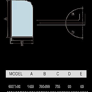 Душевая шторка WeltWasser WW100 100T1-80 купить в интернет-магазине Sanbest