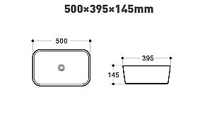 Раковина накладная Art&Max 50 AM110-T белая купить в интернет-магазине Sanbest