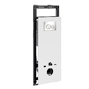 Инсталляция для унитаза WasserKraft Salm 27TLT.010.ME.WH.BN02 белая панель/кнопка никель купить в интернет-магазине сантехники Sanbest