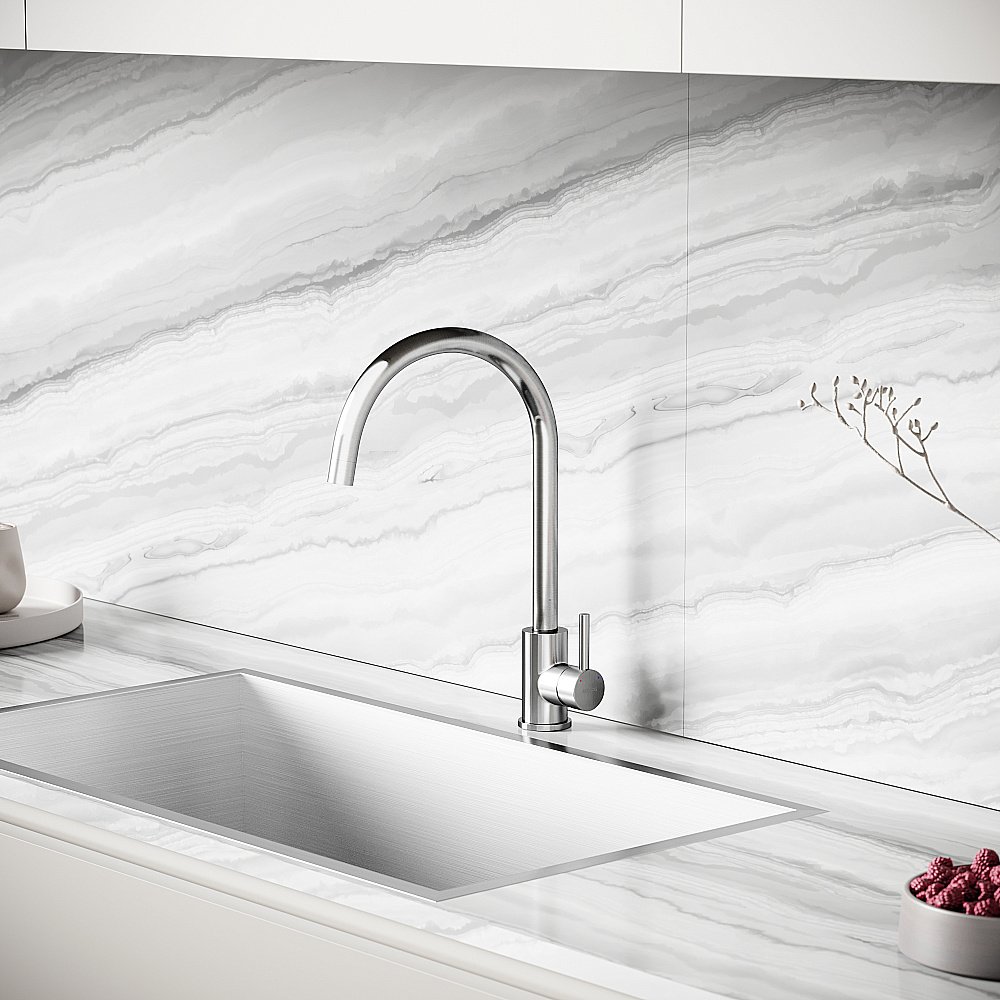 Смеситель для кухни Sancos Stainless SC12001SS нержавеющая сталь купить в интернет-магазине сантехники Sanbest