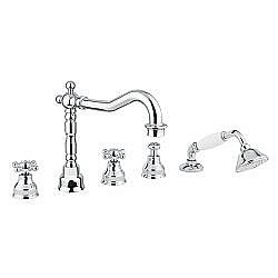 Смеситель на борт ванны на 5 отв. Migliore Revival ML.REV-480 хром купить в интернет-магазине сантехники Sanbest