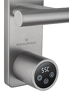 Полотенцесушитель электрический WONZON & WOGHAND NÜRNBERG, Брашированный никель (WW-AL345-BR) купить в интернет-магазине сантехники Sanbest