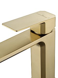 Смеситель для раковины WONZON & WOGHAND DIAMOND, Брашированное золото (WW-88139011-BG) купить в интернет-магазине сантехники Sanbest