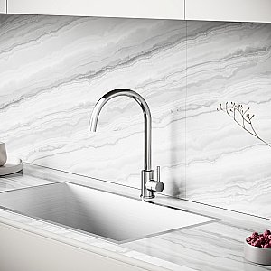 Смеситель для кухни Sancos Stainless SC12001SS нержавеющая сталь купить в интернет-магазине сантехники Sanbest