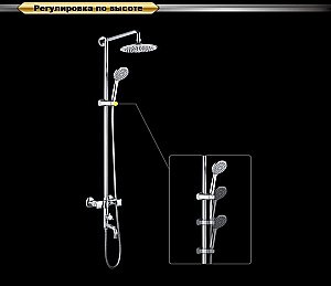 Душевая система D&K Hessen Grimm DA1384701E09 купить в интернет-магазине сантехники Sanbest