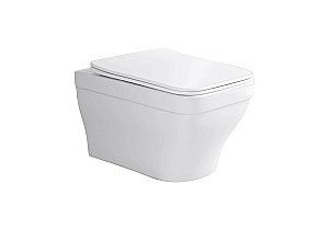 Унитаз с инсталляцией Aquatek Амадео SET AQUATEK АМАДЕО cm-009 4в1 с белой кнопкой, с крышкой микролифт, безободковый купить в интернет-магазине Sanbest