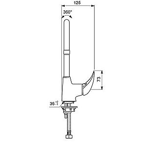Смеситель для кухни Vidima Orion BA365AA купить в интернет-магазине сантехники Sanbest