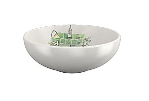 Раковина Elghansa 40 EG4030-125 белая с декором купить в интернет-магазине Sanbest