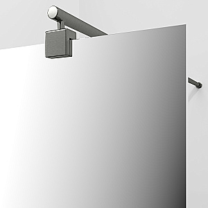 Душевое ограждение WasserKRAFT Rur 30W46GR-MR 110 профиль графит/стекло зеркальное купить в интернет-магазине Sanbest