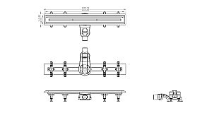 Душевой лоток Timo INFINITY 80 нержавеющая сталь купить в интернет-магазине Sanbest