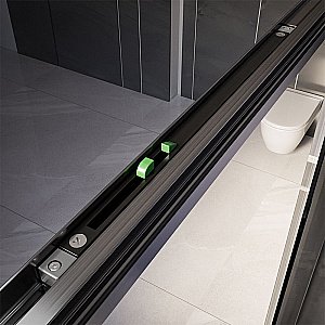 Душевая дверь Veconi Premium Trento PTD30-GR-120-01-C4 прозрачная/профиль брашированный графит купить в интернет-магазине Sanbest