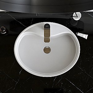 Раковина накладная AM.PM Func 56 M8FWCC20561WG белая купить в интернет-магазине Sanbest