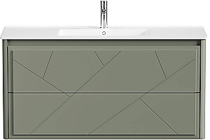 Тумба с раковиной Allen Brau Paris 120 1.360003.CGM олива матовая для ванной в интернет-магазине Sanbest