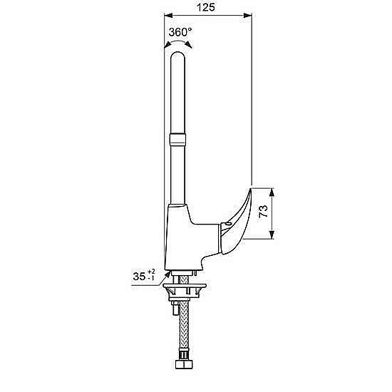 Смеситель для кухни Vidima Orion BA365AA купить в интернет-магазине сантехники Sanbest