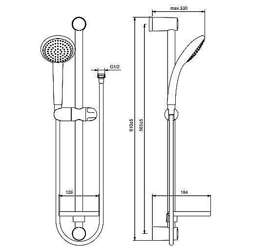 Душевой гарнитур VIDIMA FRESH BA211AA купить в интернет-магазине сантехники Sanbest