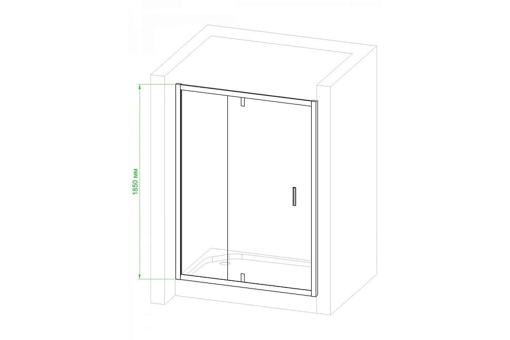 Душевая дверь Royal Bath RB HV-C-CH 140 купить в интернет-магазине Sanbest