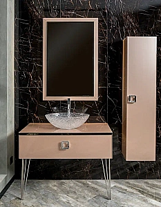 Зеркало Armadi Art Lucido Dolce 567-Rose 105 пыльная роза в ванную от интернет-магазине сантехники Sanbest