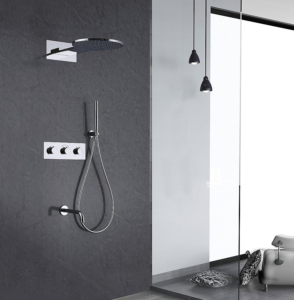 Душевая система Abber WASSER KREIS AF8150 хром купить в интернет-магазине сантехники Sanbest