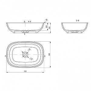 Раковина Abber Stein AS2637 белая матовая купить в интернет-магазине Sanbest