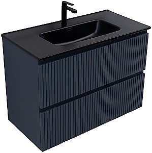 Тумба с раковиной Aquanet Джейн (Flat) 335430/329256 90 маренго для ванной в интернет-магазине Sanbest