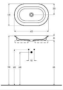 Раковина накладная Migliore MONACO 32078 белая/декор золото купить в интернет-магазине Sanbest