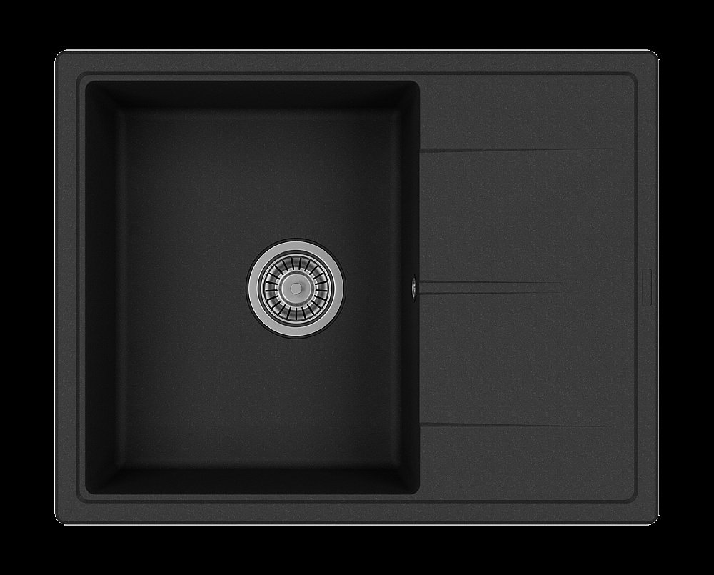 Кухонная мойка Misty Titan 65 TIT-65х51-01 антрацит купить в интернет-магазине сантехники Sanbest