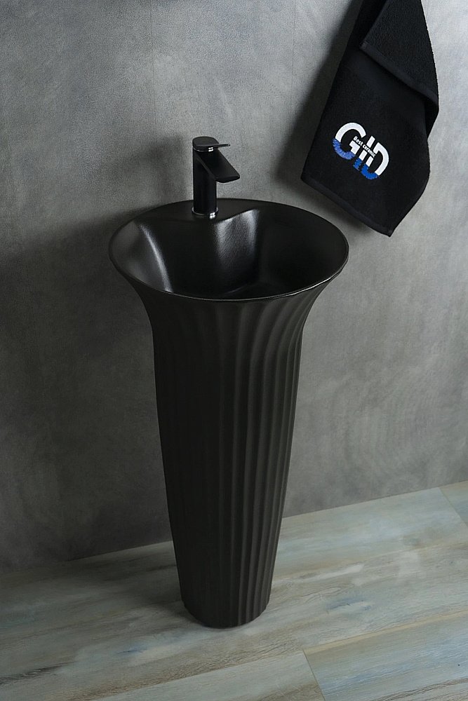 Раковина напольная Gid Autonomo 41 Nb132bg 81114 черная графит купить в интернет-магазине Sanbest