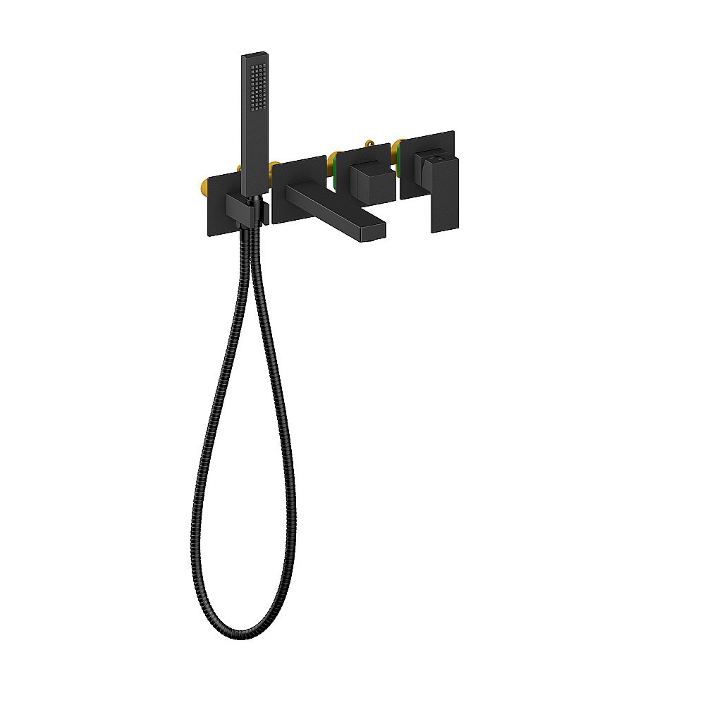 Смеситель для ванны Timo Selene 2014/03YSM черный купить в интернет-магазине сантехники Sanbest