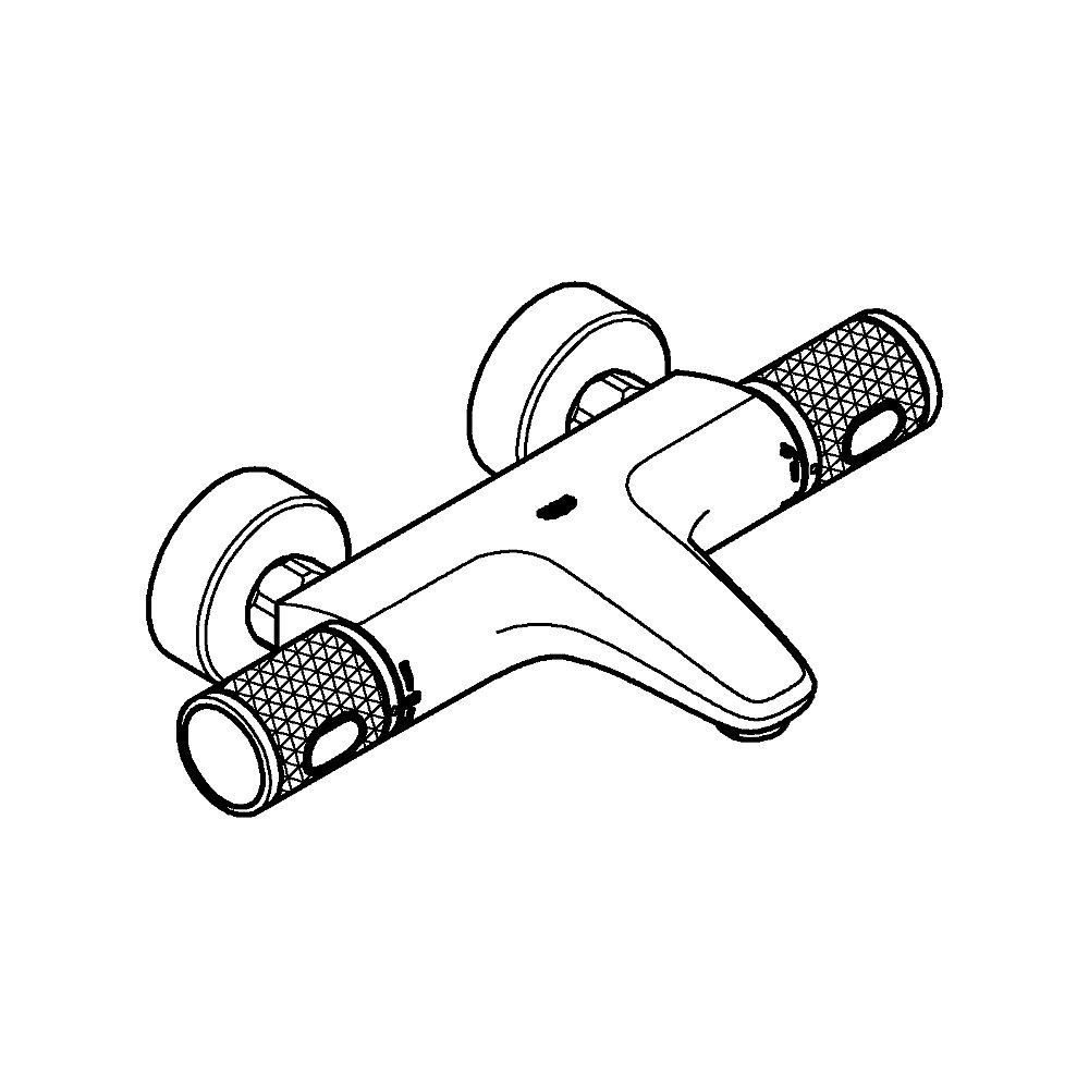 Смеситель для ванны Grohe Grohtherm 1000 Performance 34830000 хром купить в интернет-магазине сантехники Sanbest