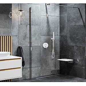 Душевое ограждение EXCELLENT COLORS 90 стекло прозрачное/профиль хром купить в интернет-магазине Sanbest