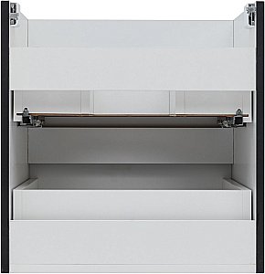 Тумба с раковиной Aquanet Вега 50 черная матовая для ванной в интернет-магазине Sanbest