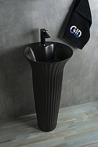 Раковина напольная Gid Autonomo 41 Nb132bg 81114 черная графит купить в интернет-магазине Sanbest