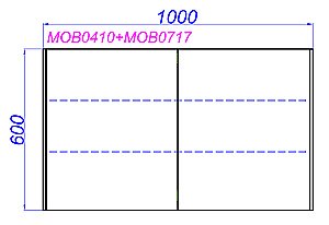 Зеркальный шкаф Aqwella Mobi 100 бетон светлый купить в интернет-магазине сантехники Sanbest