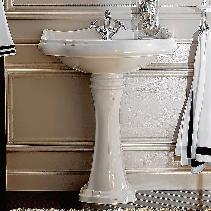 Раковина Kerasan Retro 70 104601*1 белая купить в интернет-магазине Sanbest