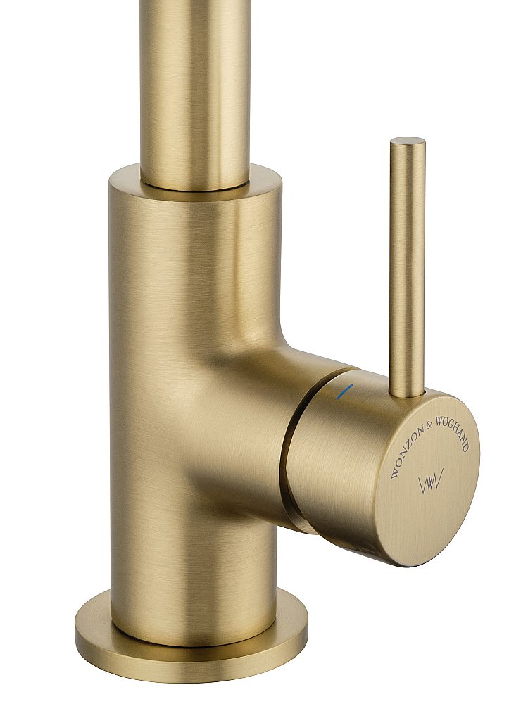 Смеситель для кухни WONZON & WOGHAND WW-L1005-BG брашированное золото купить в интернет-магазине сантехники Sanbest