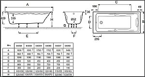 Ванна Jacob Delafon ODEON UP E6048-00 180х80 купить в интернет-магазине Sanbest