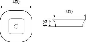 Накладная раковина WeltWasser WW ELBACH 2245 40 белая купить в интернет-магазине Sanbest