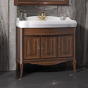 Тумба с раковиной Опадирис Лоренцо 100 светлый орех для ванной в интернет-магазине Sanbest