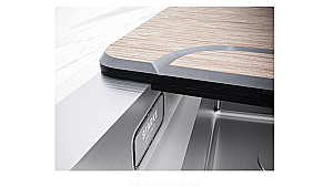 Кухонная мойка Paulmark NEXT-MULTI SINK 74 UNI PM787445-LG светлое золото купить в интернет-магазине сантехники Sanbest