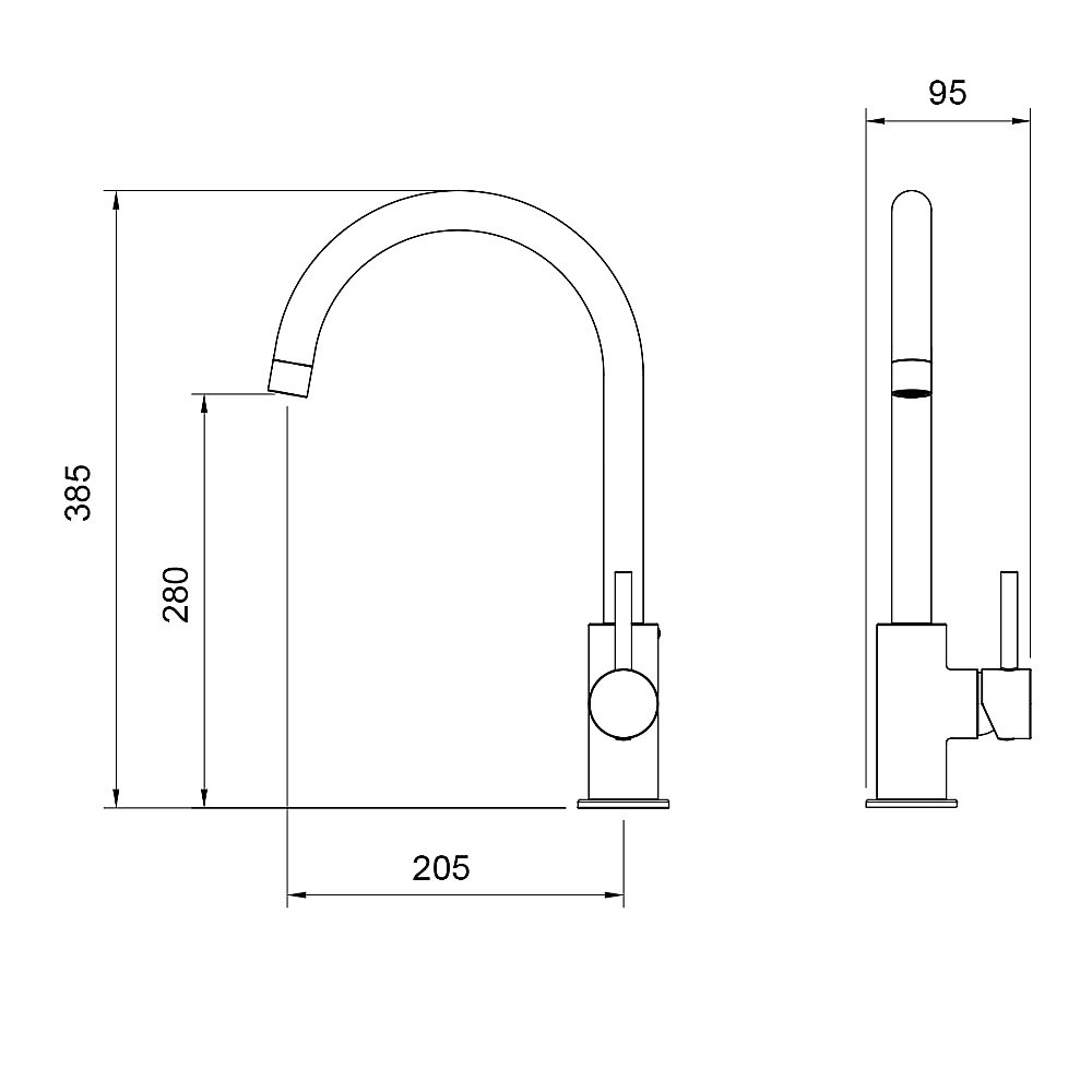 Смеситель для кухни Oliveeka KS OL-963002-BN никель брашированный купить в интернет-магазине сантехники Sanbest