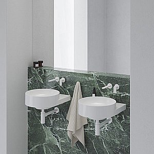 Смеситель для раковины Ravak Eleganta X070255 белый вильвет купить в интернет-магазине сантехники Sanbest