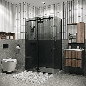 Душевой уголок Grossman Classic 160х80 120.K33.04.1680.21.10 стекло тонированное/профиль черный матовый купить в интернет-магазине Sanbest