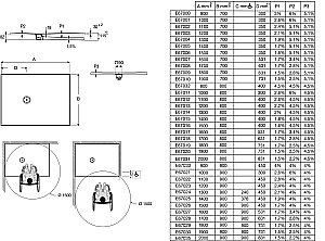 Душевой поддон Jacob Delafon SINGULIER E67015-SHM 140x80 белый купить в интернет-магазине Sanbest