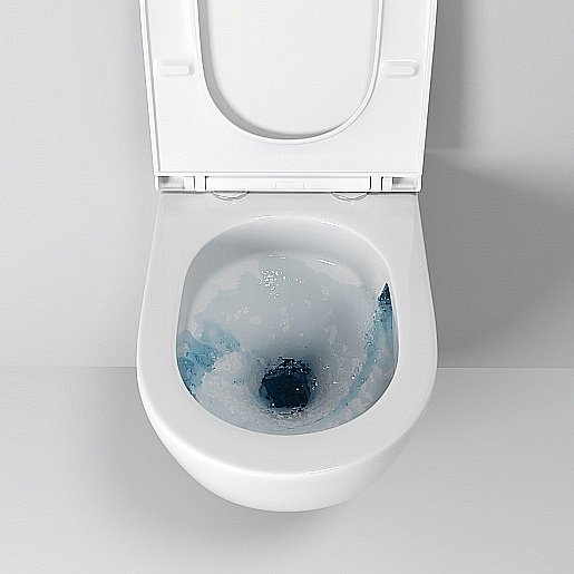 Унитаз подвесной Grossman Tornado GR-4411SQ безободковый, с крышкой микролифт, слив-торнадо, белый глянцевый купить в интернет-магазине Sanbest